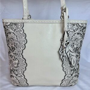 Brighton Clementine White Tote